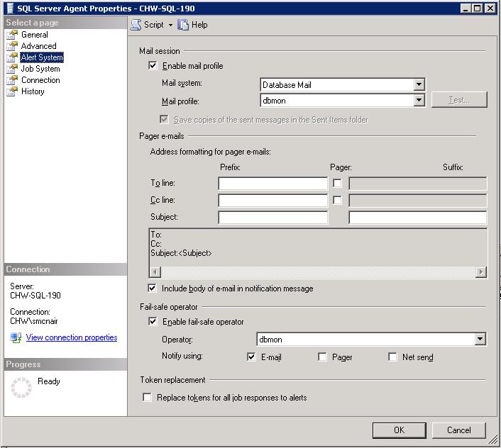 Enable DBMail in SQL Server Agent